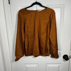 Elegant Burnt Orange Women's‎ Blouse